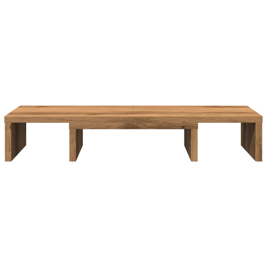 vidaXL Monitor Stand Adjustable Artisian Oak 60x24x10.5 cm Engineered Wood