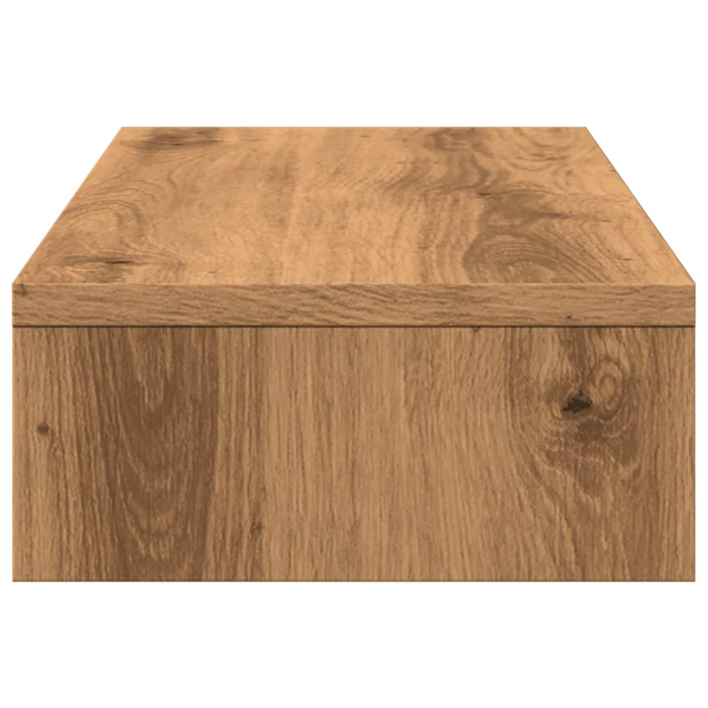 vidaXL Monitor Stand Adjustable Artisian Oak 60x24x10.5 cm Engineered Wood