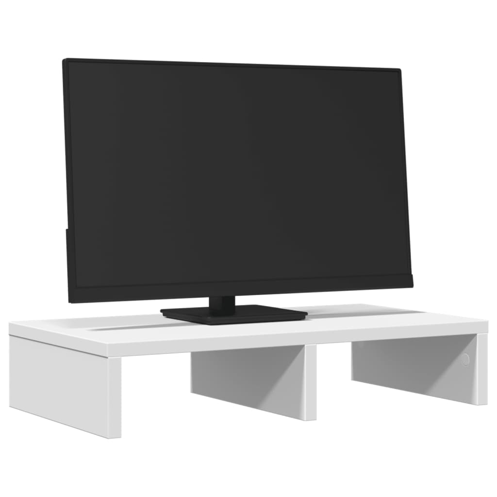 vidaXL Monitor Stand White 50x27x10 cm Engineered Wood