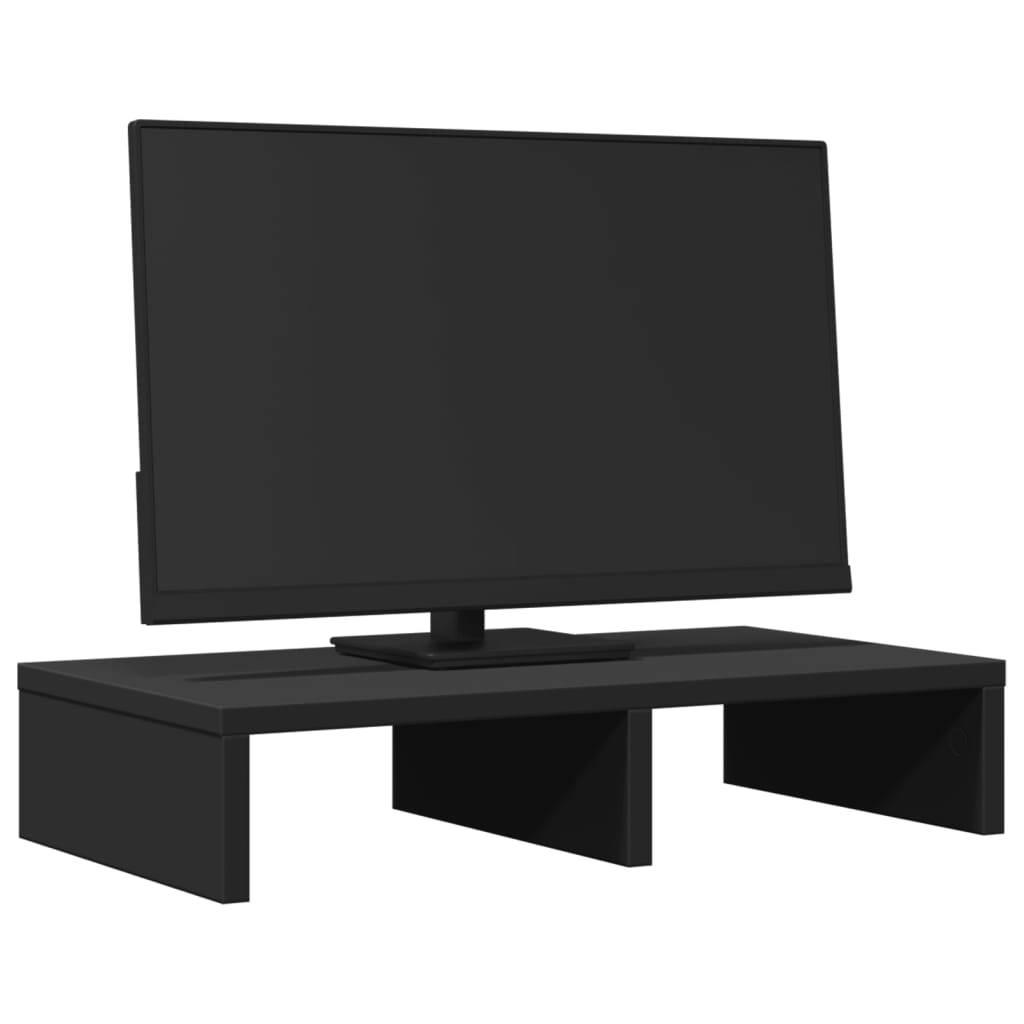 vidaXL Monitor Stand Black 50x27x10 cm Engineered Wood