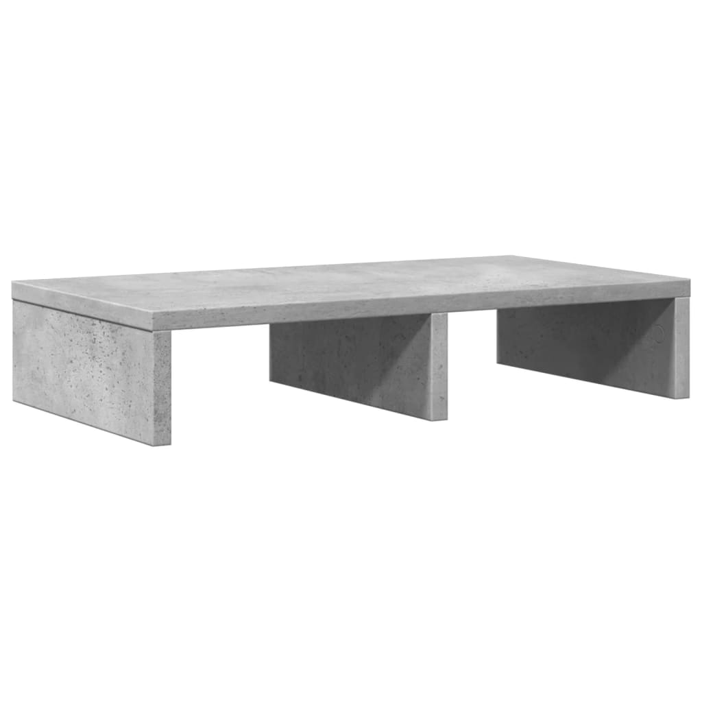 vidaXL Monitor Stand Concrete Grey 50x27x10 cm Engineered Wood