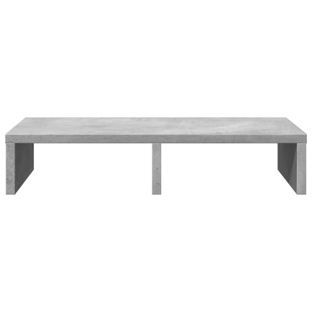 vidaXL Monitor Stand Concrete Grey 50x27x10 cm Engineered Wood