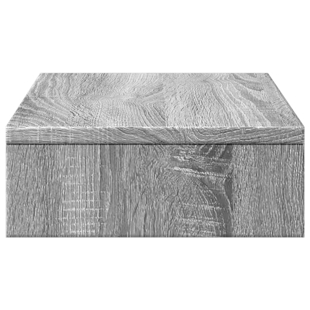 vidaXL Monitor Stand Grey Sonoma 50x27x10 cm Engineered Wood