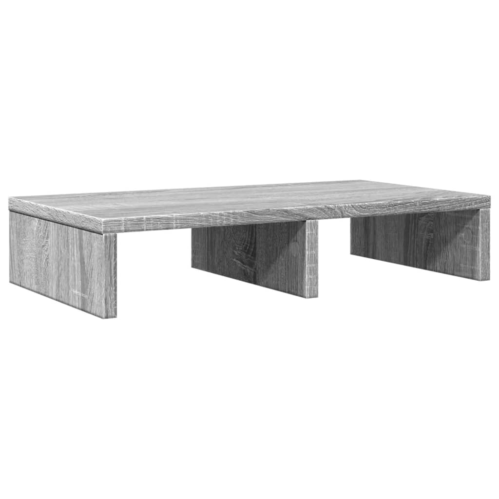 vidaXL Monitor Stand Grey Sonoma 50x27x10 cm Engineered Wood