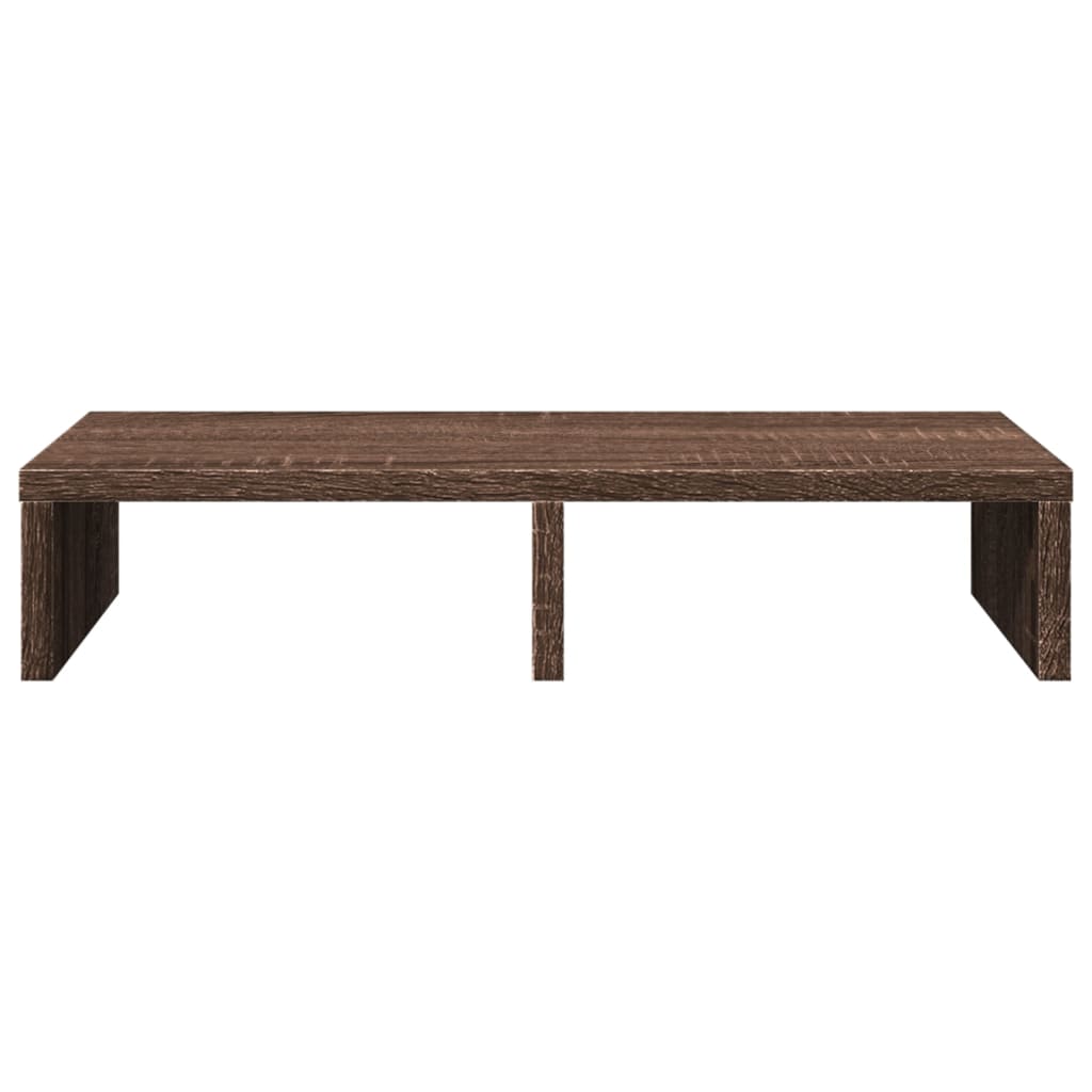 vidaXL Monitor Stand Brown Oak 50x27x10 cm Engineered Wood