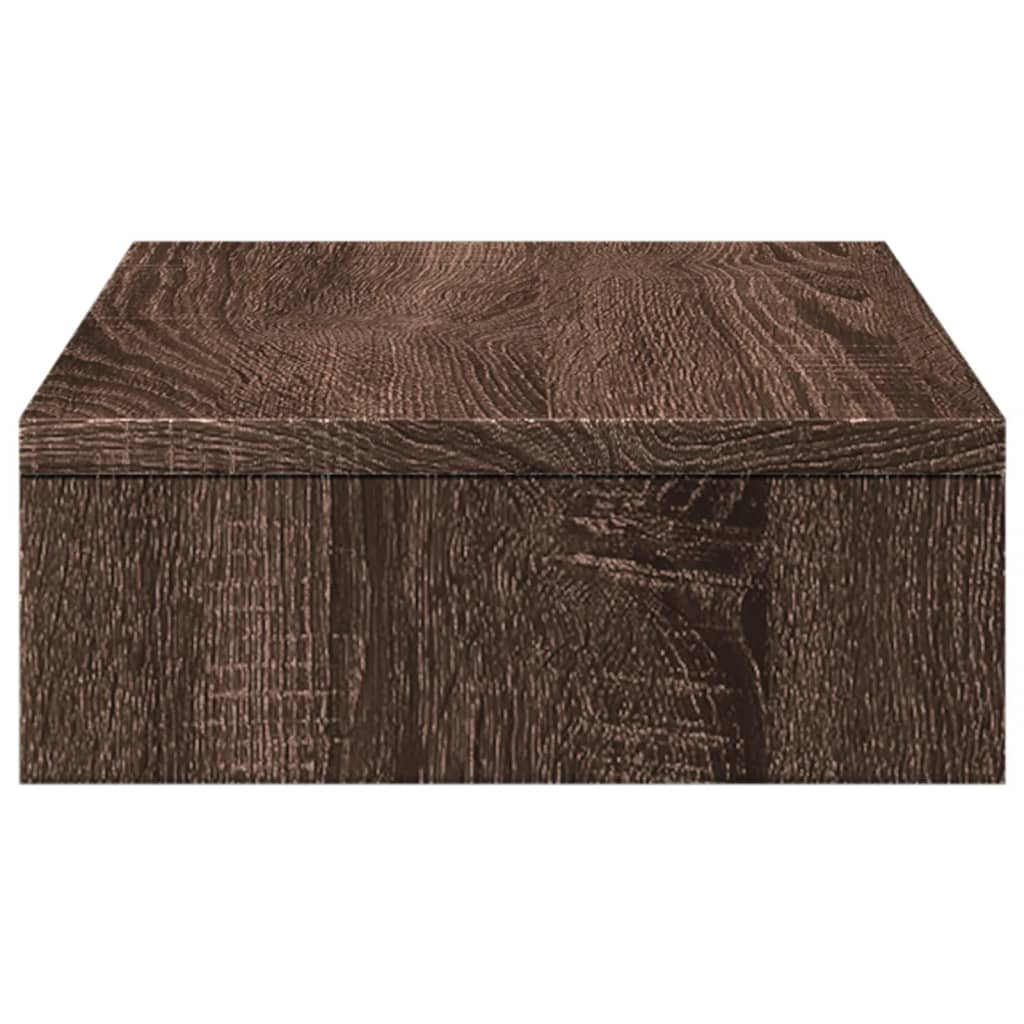 vidaXL Monitor Stand Brown Oak 50x27x10 cm Engineered Wood