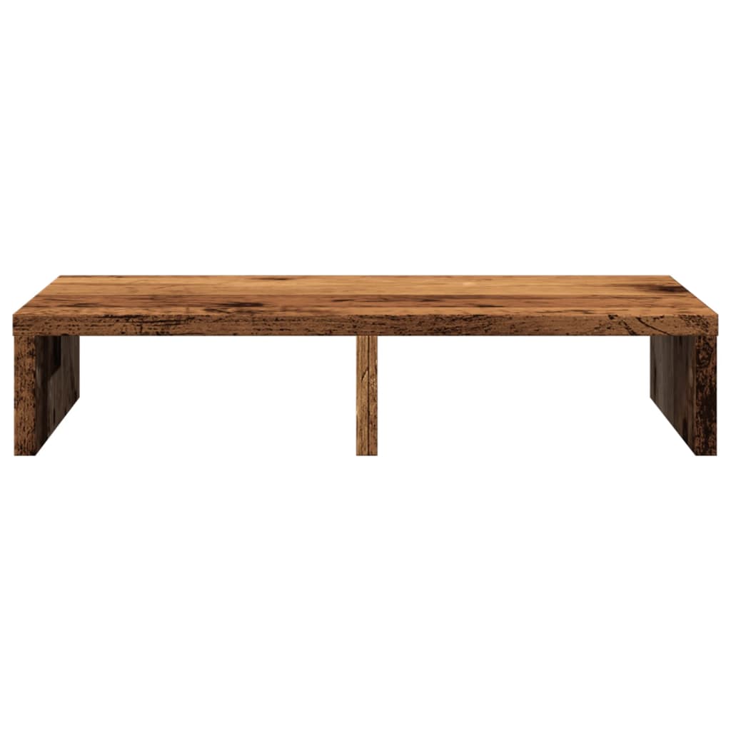 vidaXL Monitor Stand Old Wood 50x27x10 cm Engineered Wood