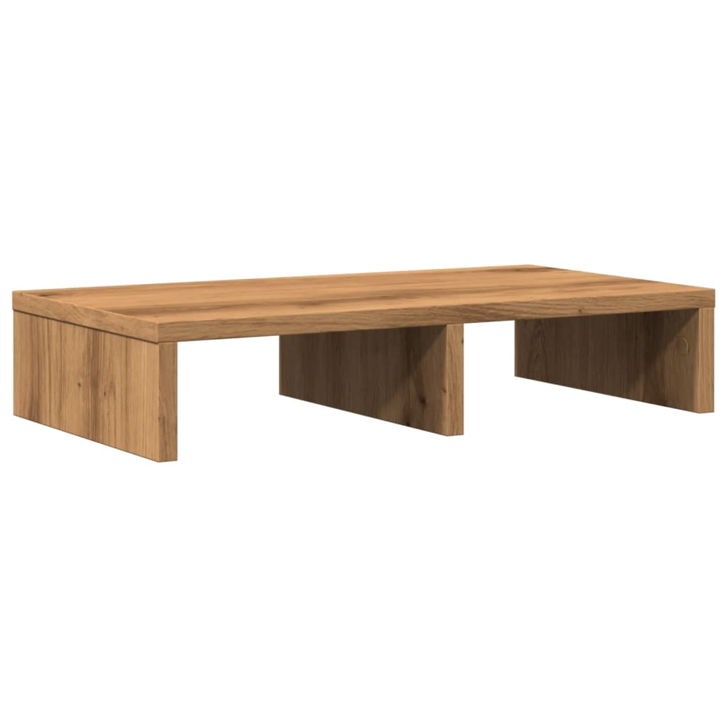 vidaXL Monitor Stand Artisian Oak 50x27x10 cm Engineered Wood