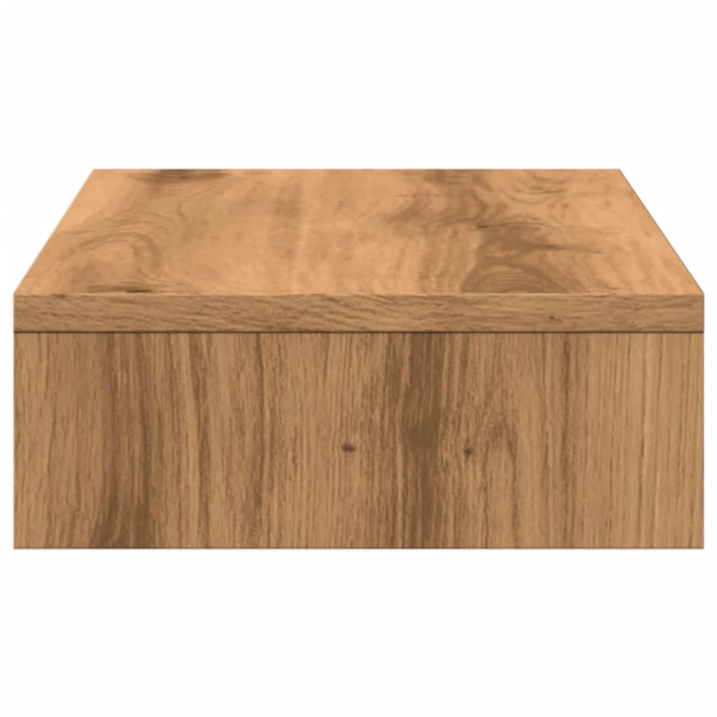 vidaXL Monitor Stand Artisian Oak 50x27x10 cm Engineered Wood