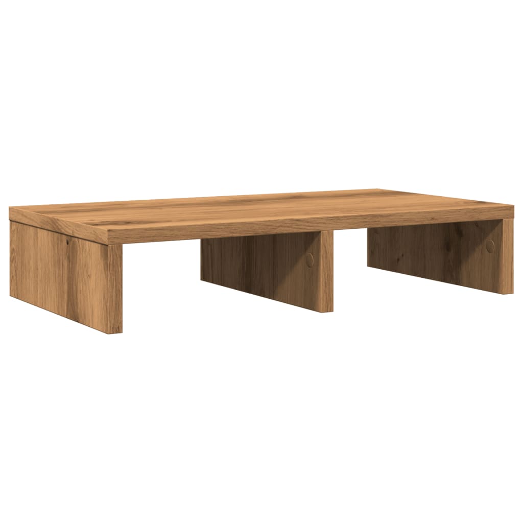 vidaXL Monitor Stand Artisian Oak 50x27x10 cm Engineered Wood