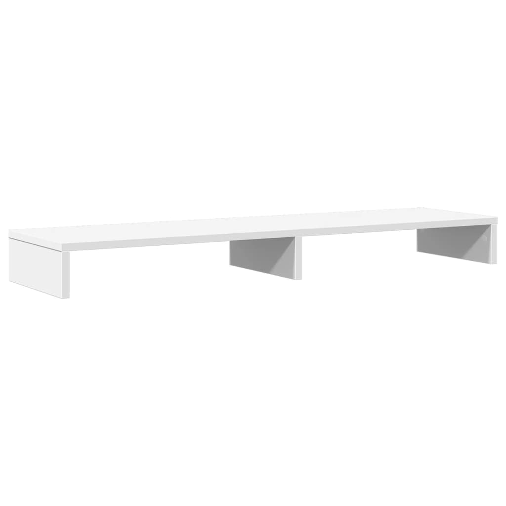 vidaXL Monitor Stand White 100x27x10 cm Engineered Wood