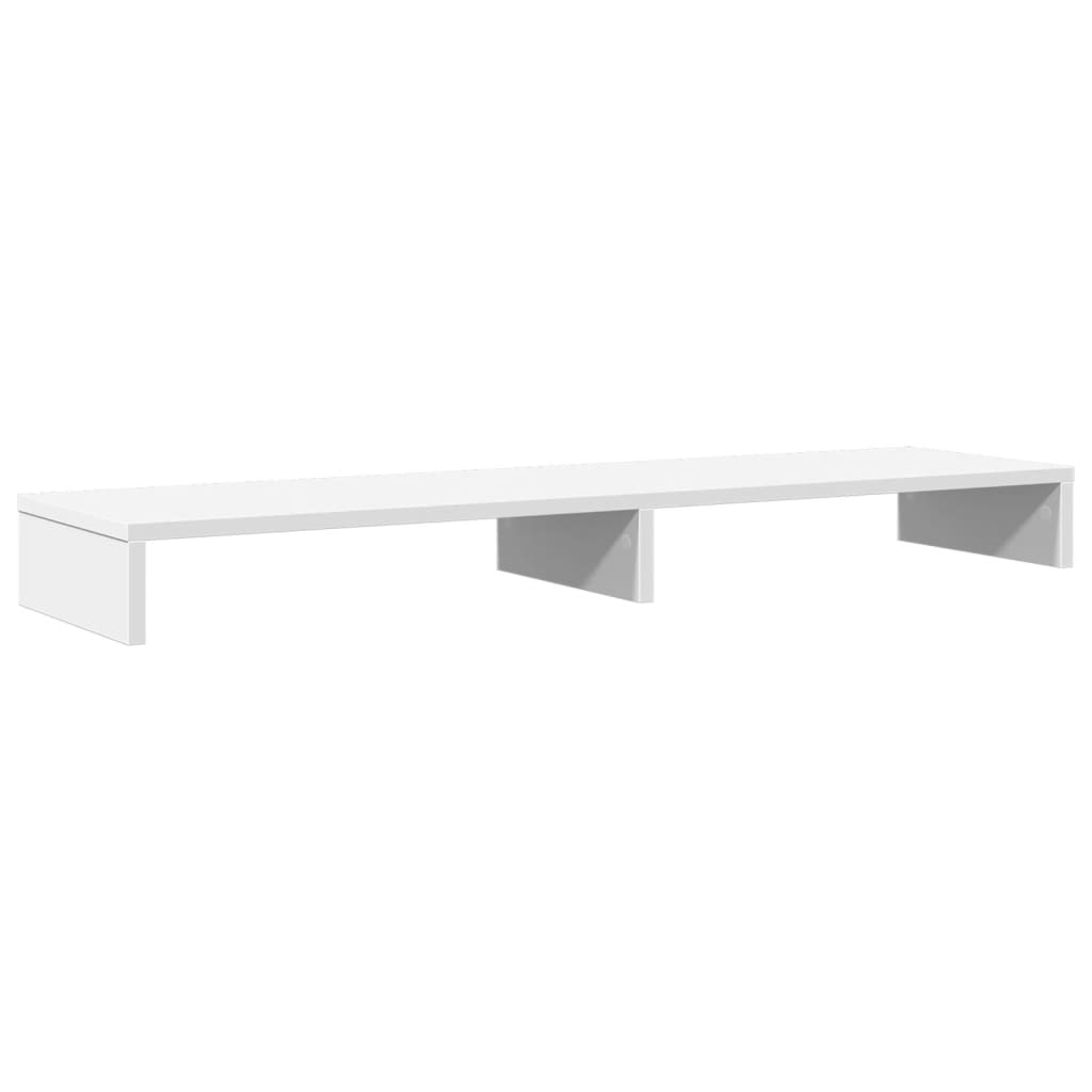 vidaXL Monitor Stand White 100x27x10 cm Engineered Wood