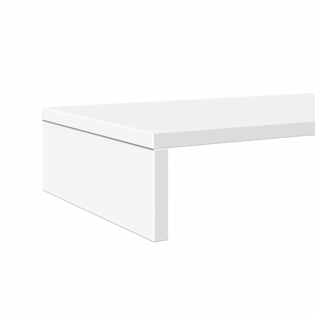 vidaXL Monitor Stand White 100x27x10 cm Engineered Wood