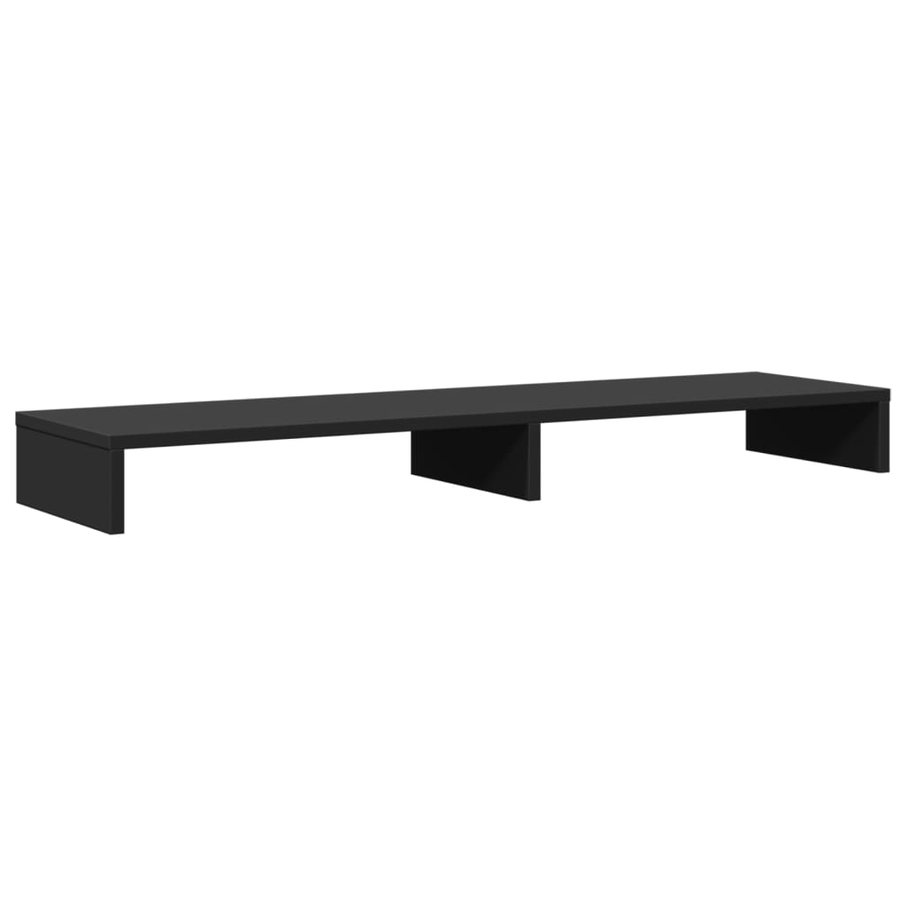 vidaXL Monitor Stand Black 100x27x10 cm Engineered Wood