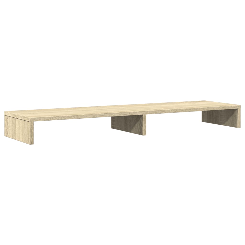 vidaXL Monitor Stand Sonoma Oak 100x27x10 cm Engineered Wood