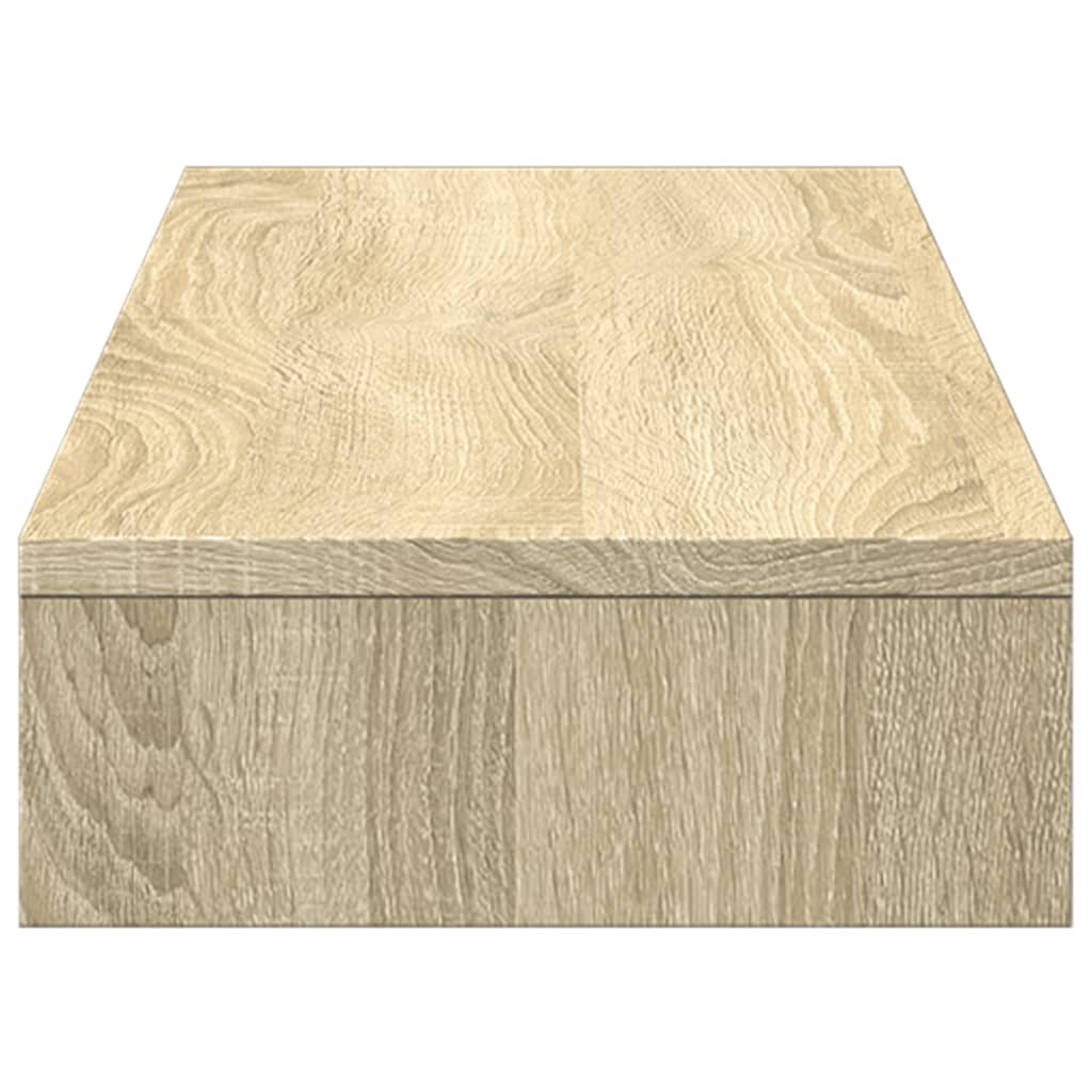 vidaXL Monitor Stand Sonoma Oak 100x27x10 cm Engineered Wood