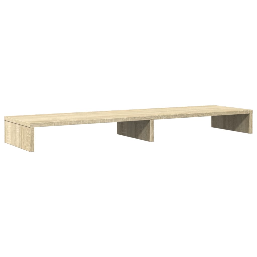 vidaXL Monitor Stand Sonoma Oak 100x27x10 cm Engineered Wood