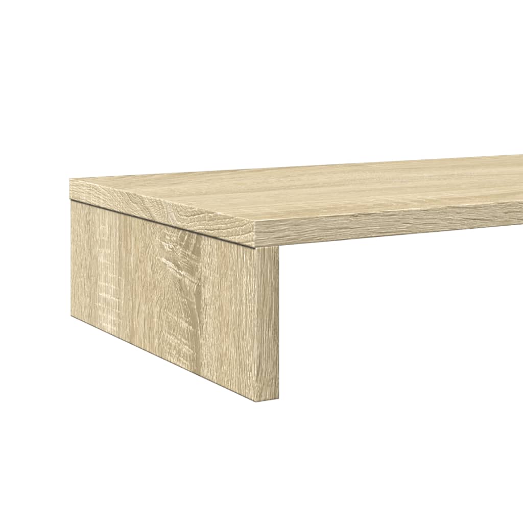 vidaXL Monitor Stand Sonoma Oak 100x27x10 cm Engineered Wood