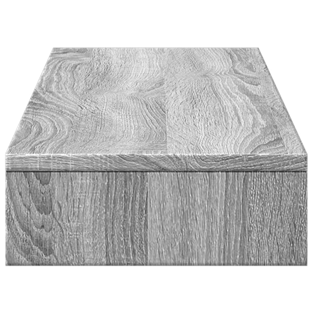 vidaXL Monitor Stand Grey Sonoma 100x27x10 cm Engineered Wood