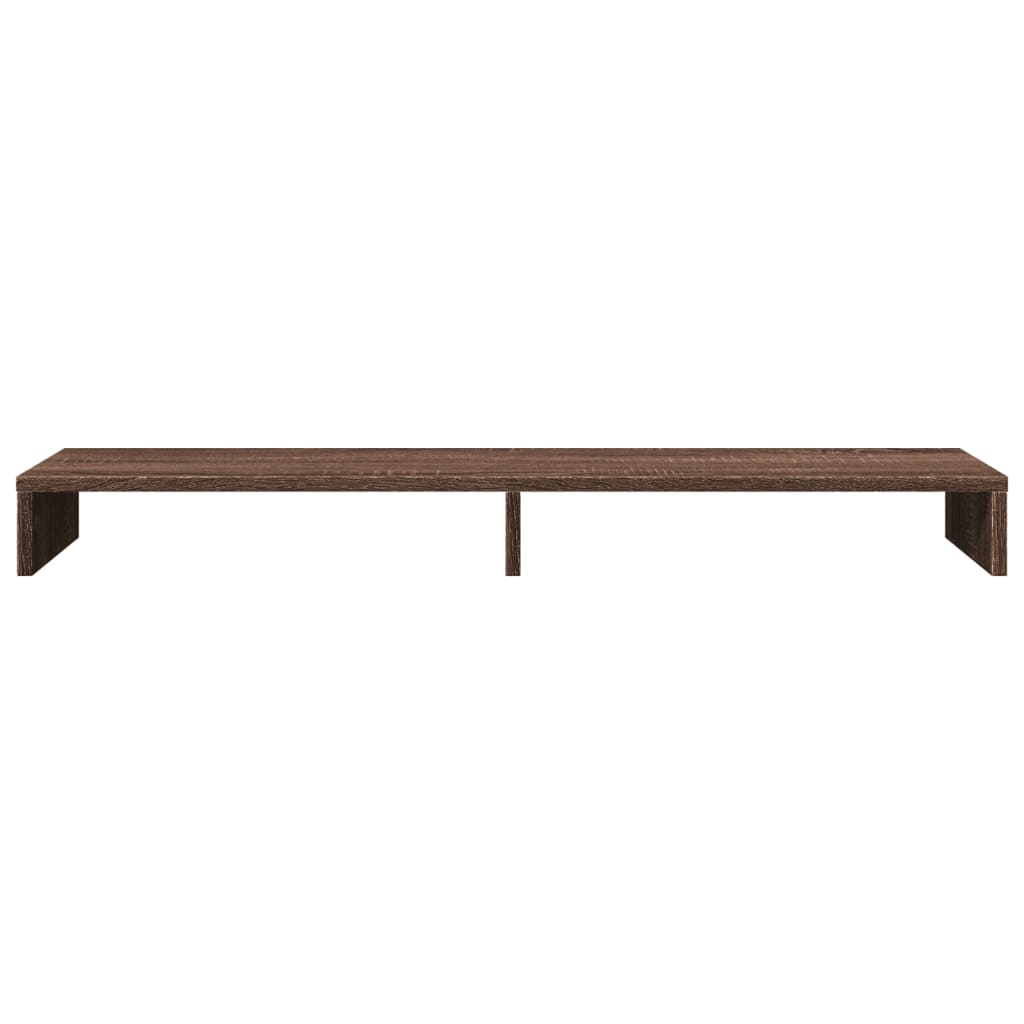 vidaXL Monitor Stand Brown Oak 100x27x10 cm Engineered Wood