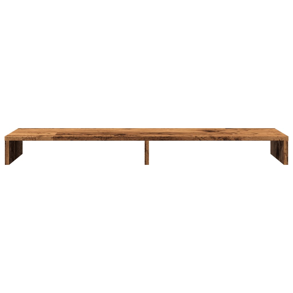 vidaXL Monitor Stand Old Wood 100x27x10 cm Engineered Wood