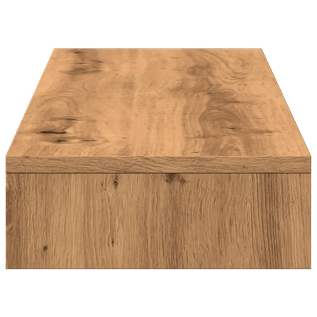 vidaXL Monitor Stand Artisian Oak 100x27x10 cm Engineered Wood