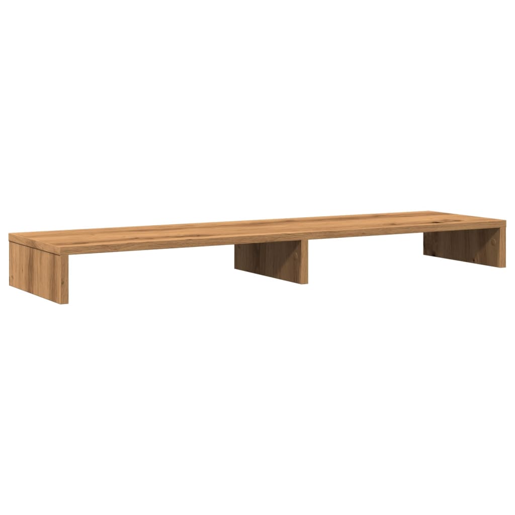 vidaXL Monitor Stand Artisian Oak 100x27x10 cm Engineered Wood