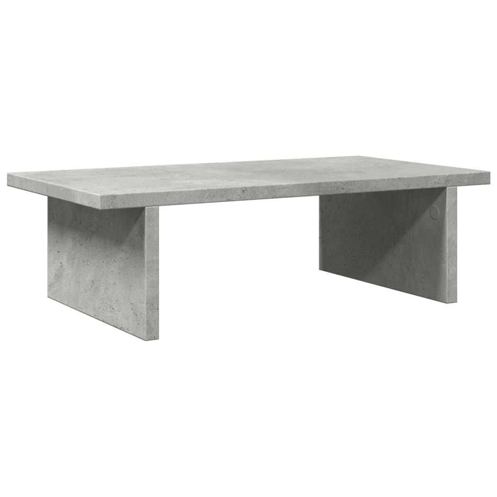 vidaXL Monitor Stand Concrete Grey 50x27x15 cm Engineered Wood