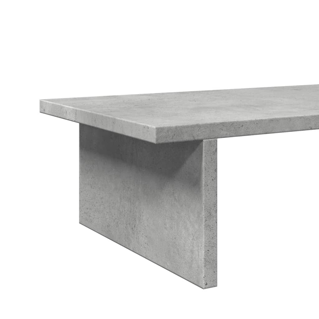 vidaXL Monitor Stand Concrete Grey 50x27x15 cm Engineered Wood