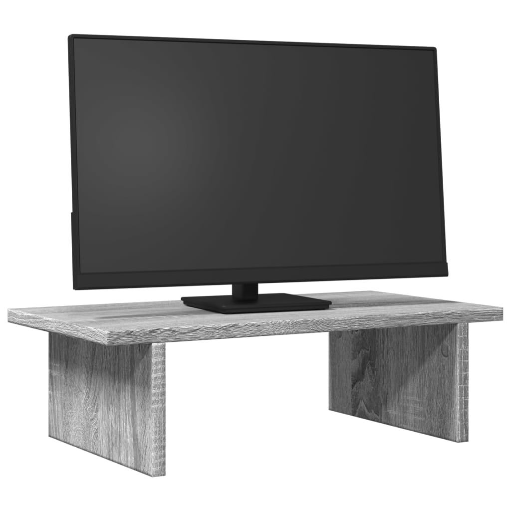 vidaXL Monitor Stand Grey Sonoma 50x27x15 cm Engineered Wood