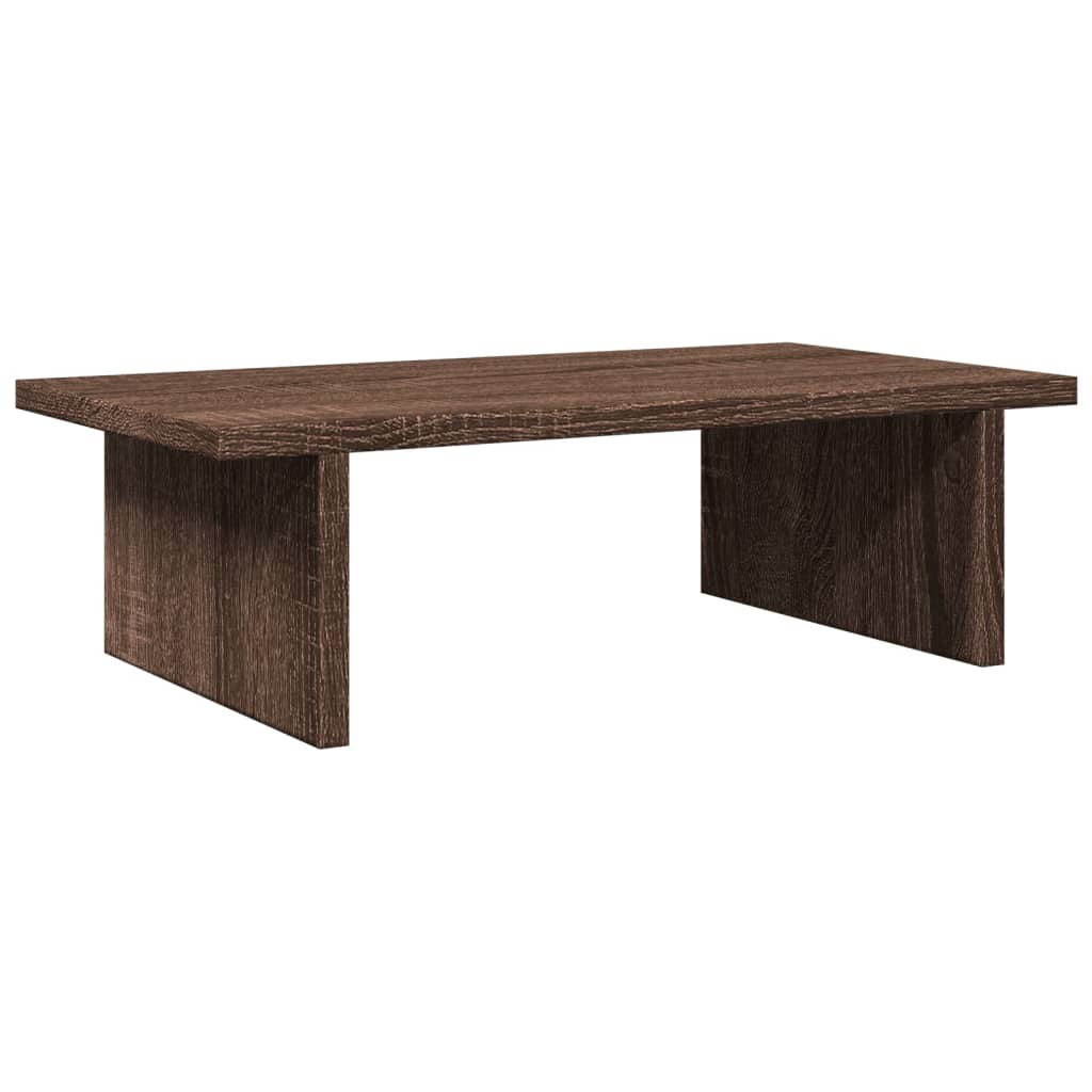 vidaXL Monitor Stand Brown Oak 50x27x15 cm Engineered Wood