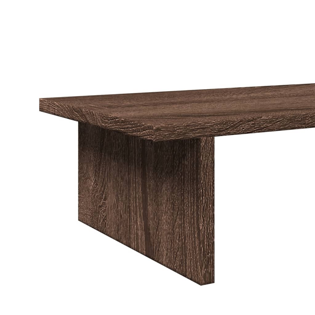 vidaXL Monitor Stand Brown Oak 50x27x15 cm Engineered Wood