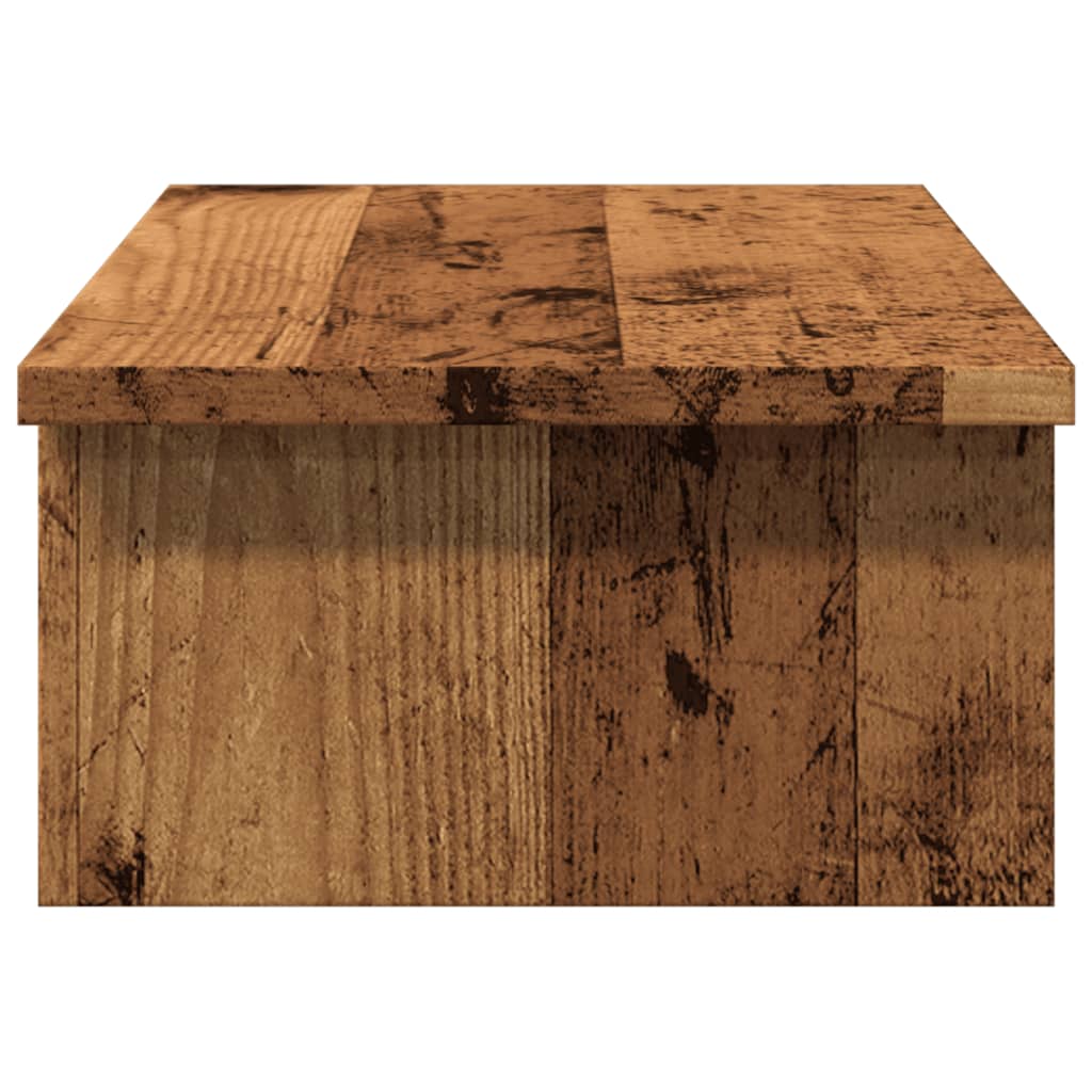 vidaXL Monitor Stand Old Wood 50x27x15 cm Engineered Wood