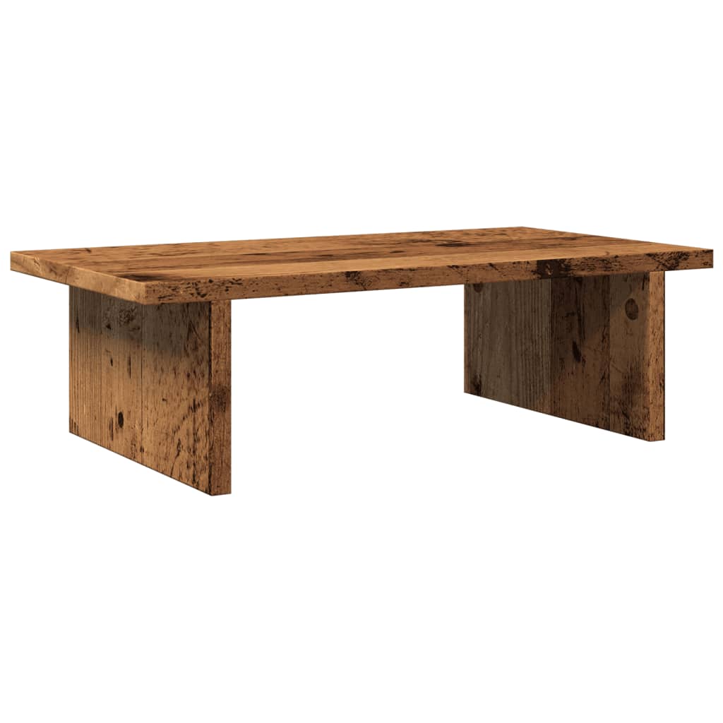 vidaXL Monitor Stand Old Wood 50x27x15 cm Engineered Wood