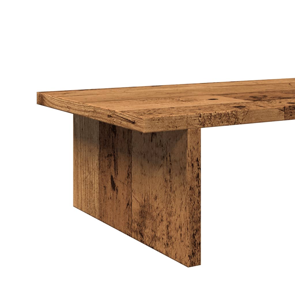 vidaXL Monitor Stand Old Wood 50x27x15 cm Engineered Wood