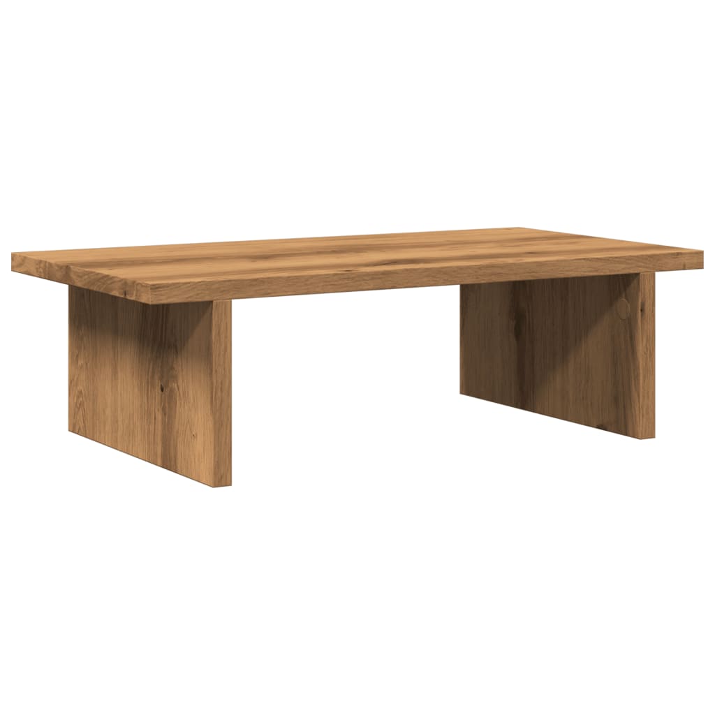 vidaXL Monitor Stand Artisian Oak 50x27x15 cm Engineered Wood