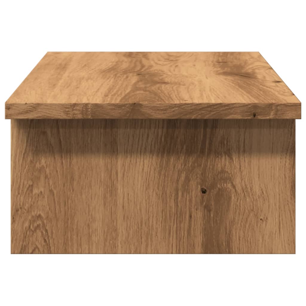 vidaXL Monitor Stand Artisian Oak 50x27x15 cm Engineered Wood