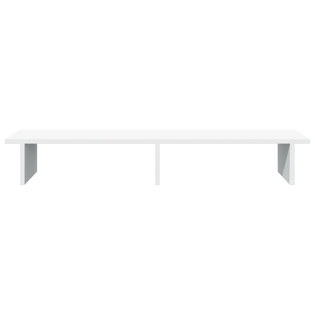 vidaXL Monitor Stand White 100x27x15 cm Engineered Wood