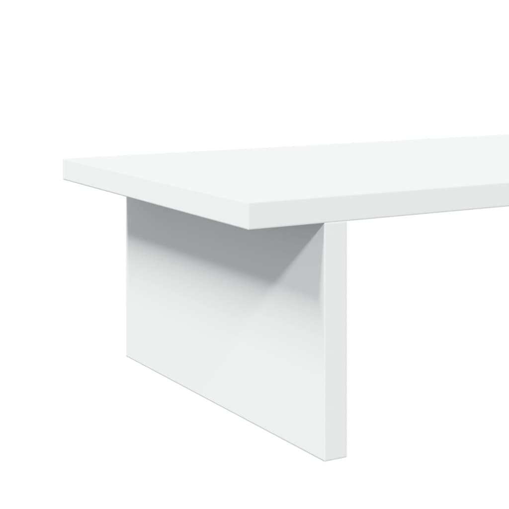 vidaXL Monitor Stand White 100x27x15 cm Engineered Wood