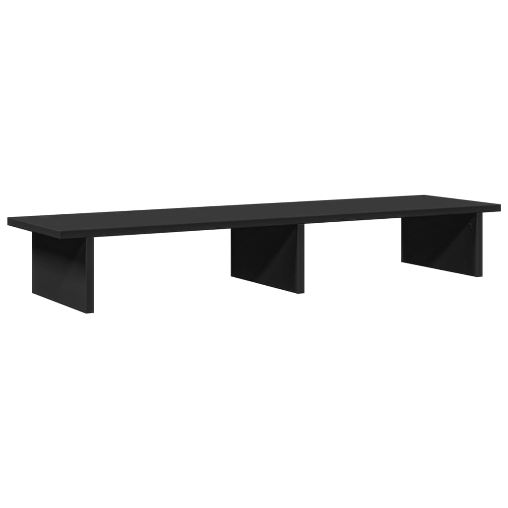 vidaXL Monitor Stand Black 100x27x15 cm Engineered Wood