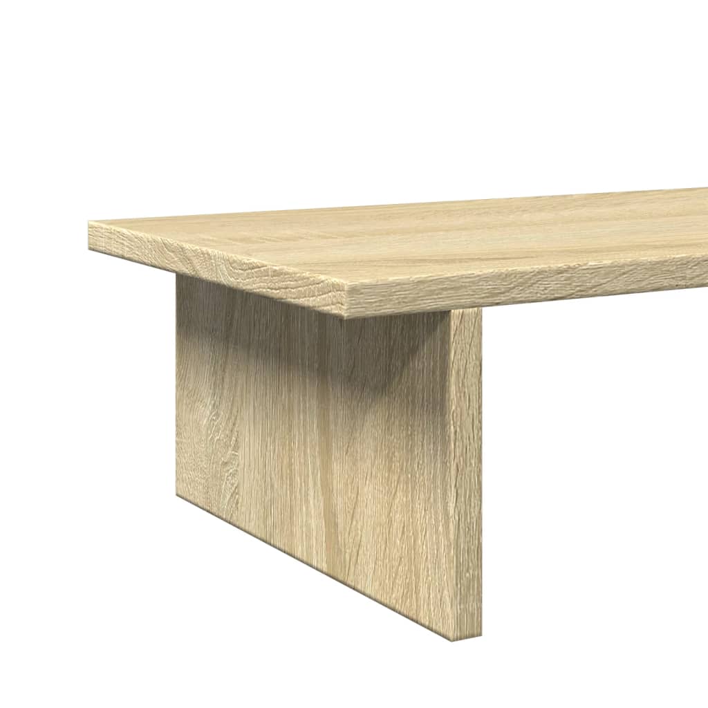 vidaXL Monitor Stand Sonoma Oak 100x27x15 cm Engineered Wood