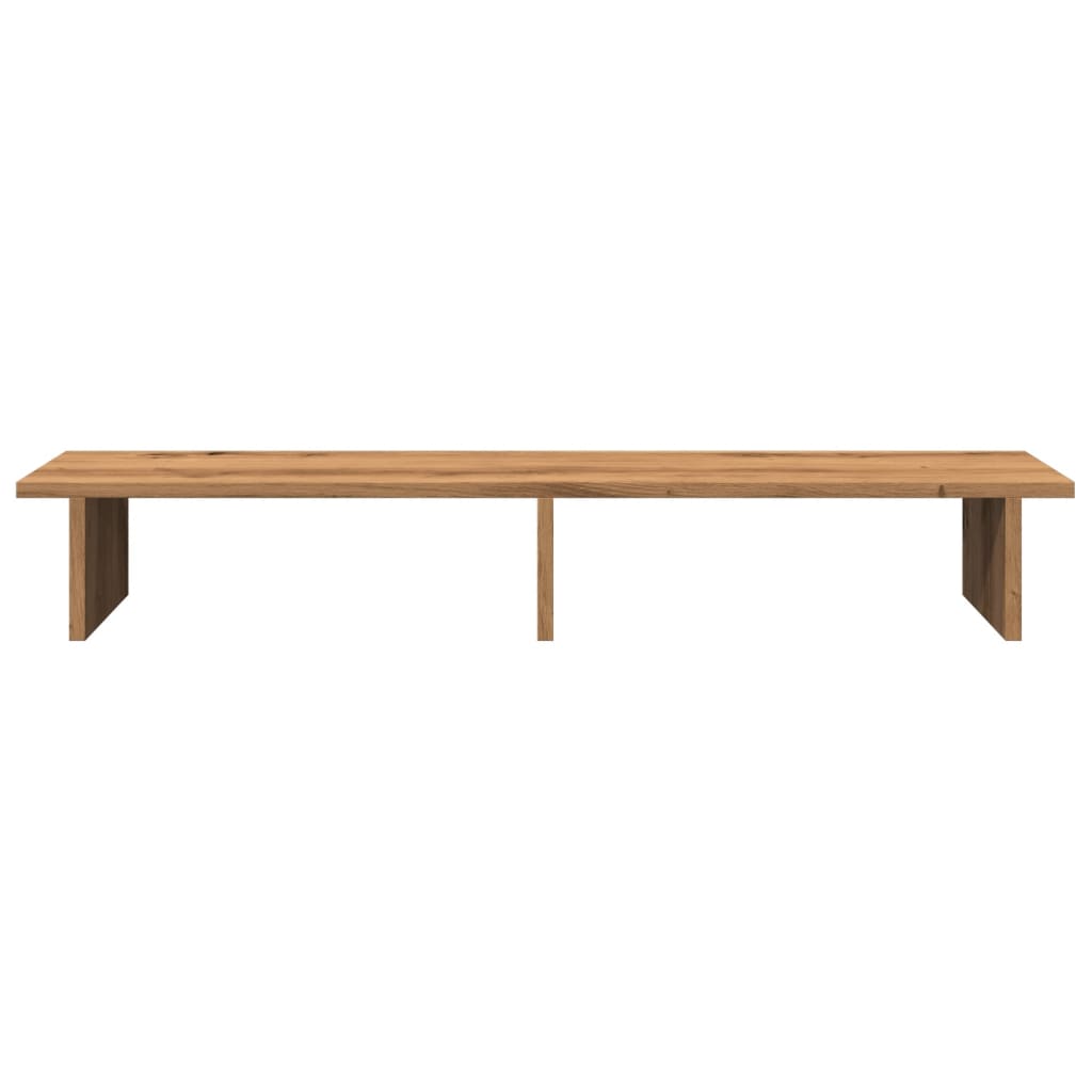 vidaXL Monitor Stand Artisian Oak 100x27x15 cm Engineered Wood