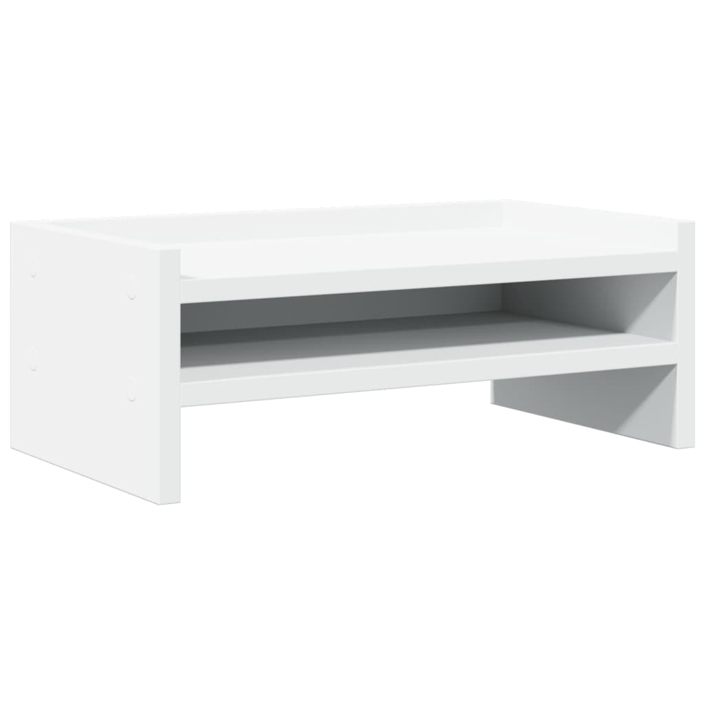 vidaXL Monitor Stand White 42x24x16 cm Engineered Wood