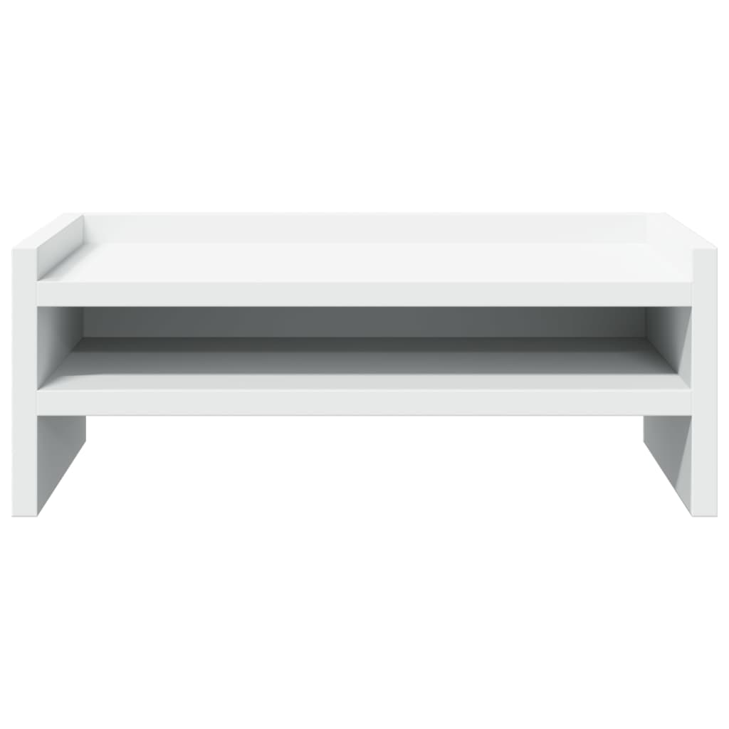 vidaXL Monitor Stand White 42x24x16 cm Engineered Wood