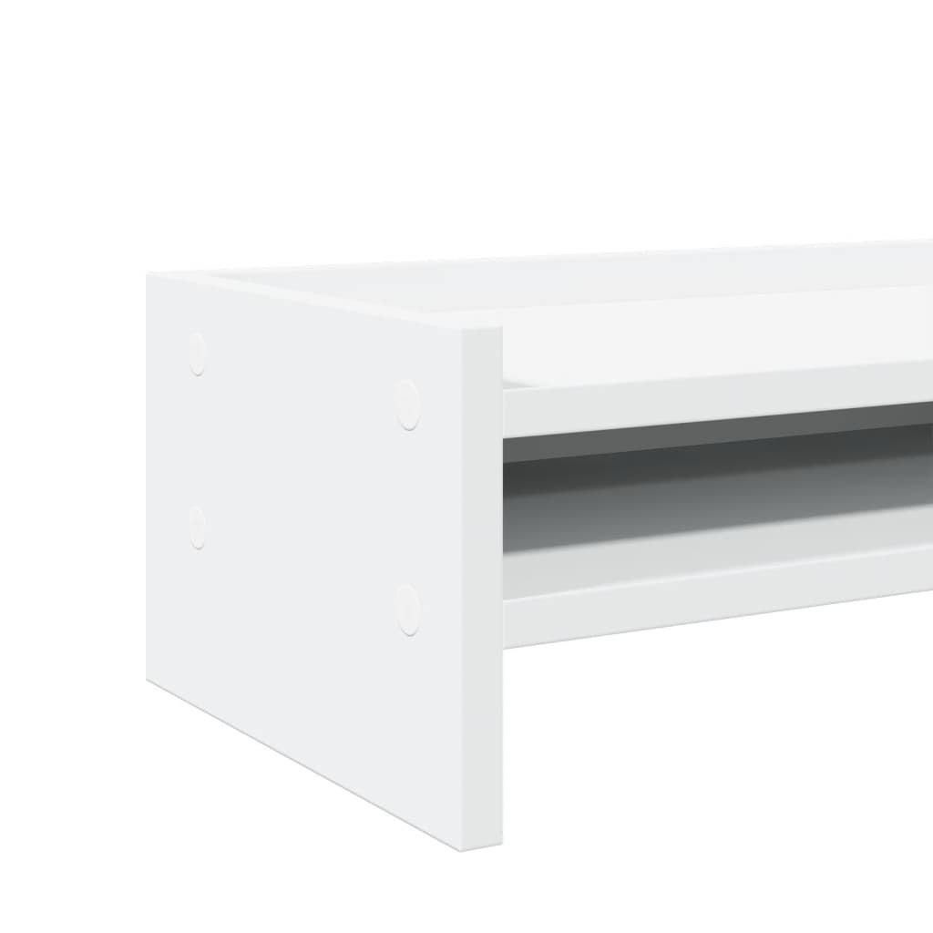 vidaXL Monitor Stand White 42x24x16 cm Engineered Wood