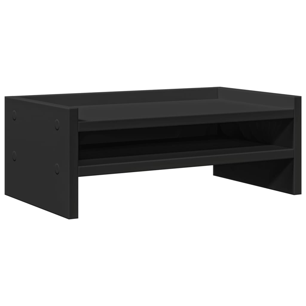 vidaXL Monitor Stand Black 42x24x16 cm Engineered Wood