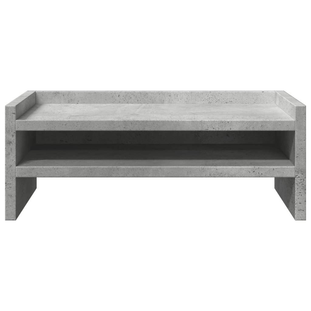 vidaXL Monitor Stand Concrete Grey 42x24x16 cm Engineered Wood