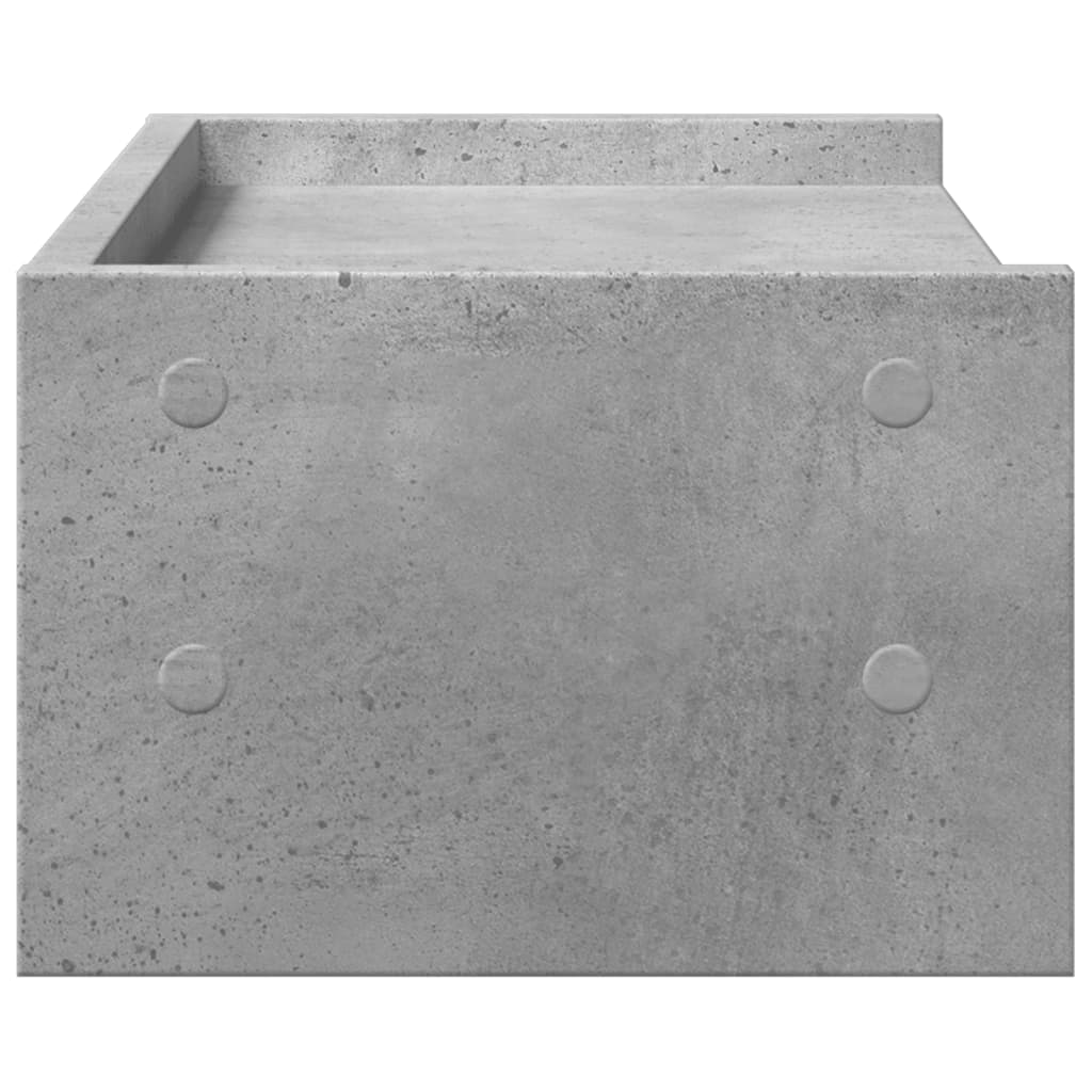 vidaXL Monitor Stand Concrete Grey 42x24x16 cm Engineered Wood