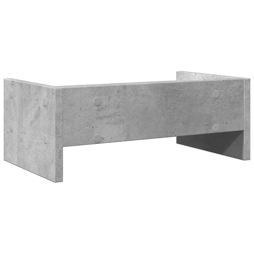 vidaXL Monitor Stand Concrete Grey 42x24x16 cm Engineered Wood