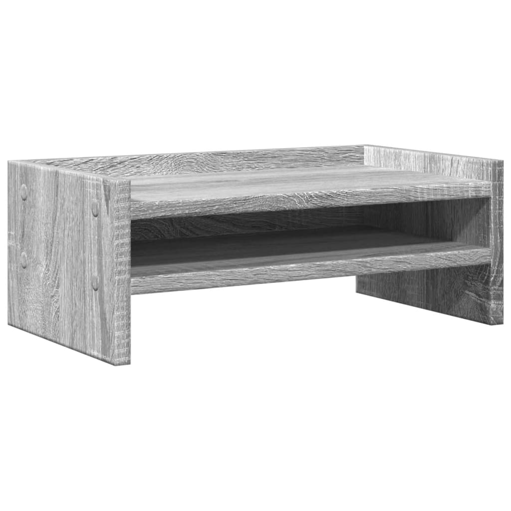 vidaXL Monitor Stand Grey Sonoma 42x24x16 cm Engineered Wood